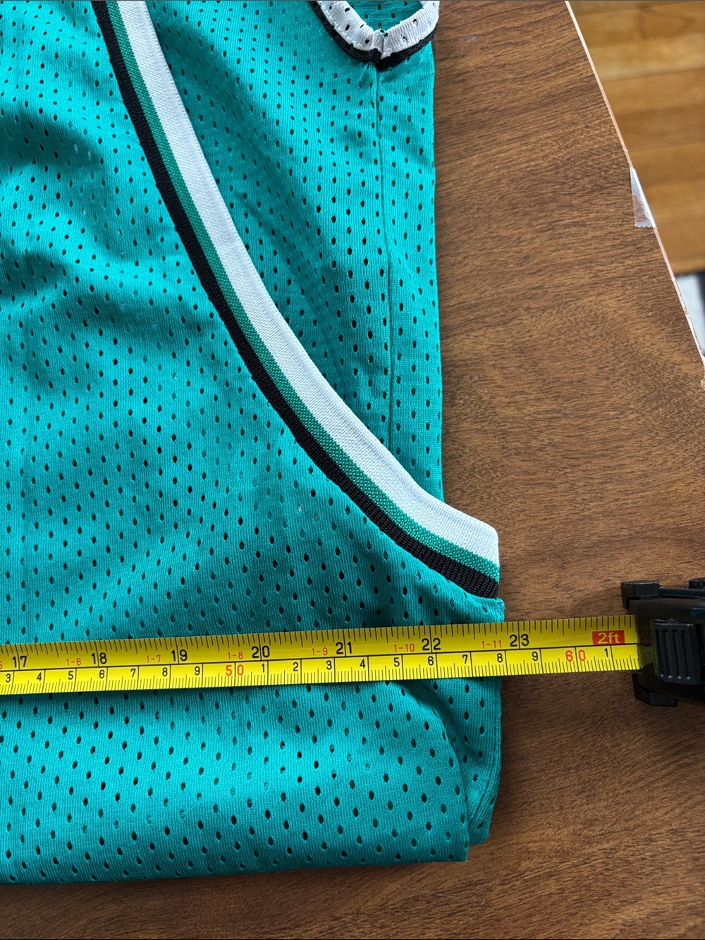 IVY PARK Teal Athletic Mesh Tank with Contrast Trim Sporty Jersey Workout - Picture 6 of 9
